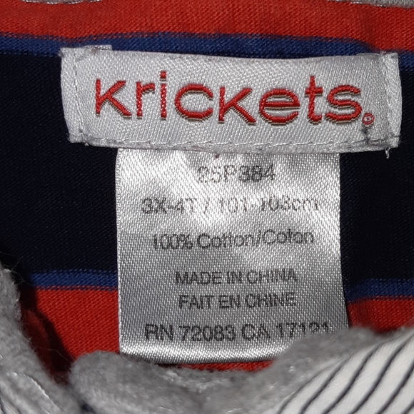 Krickets kids longue sleeve polo sweater Size 4T 101-103cm - Picture 3 of 6